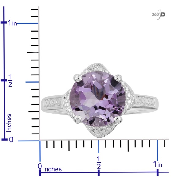 Pink Amethyst solitaire ring - Picture 6 of 6